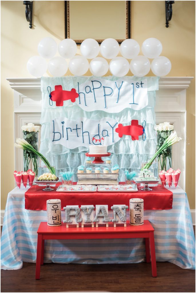 Vintage Airplane First Birthday Party Photos_1781