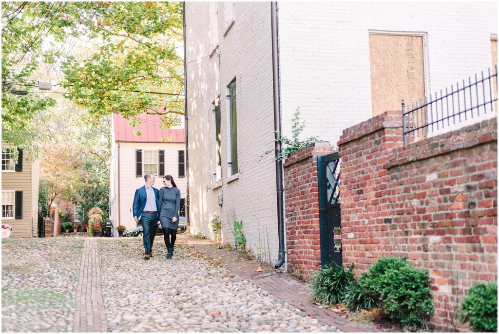 Old Town Alexandria Engagement Portraits