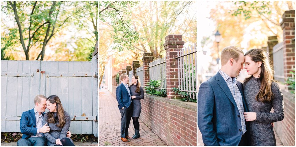 Old Town Alexandria Engagement Portraits