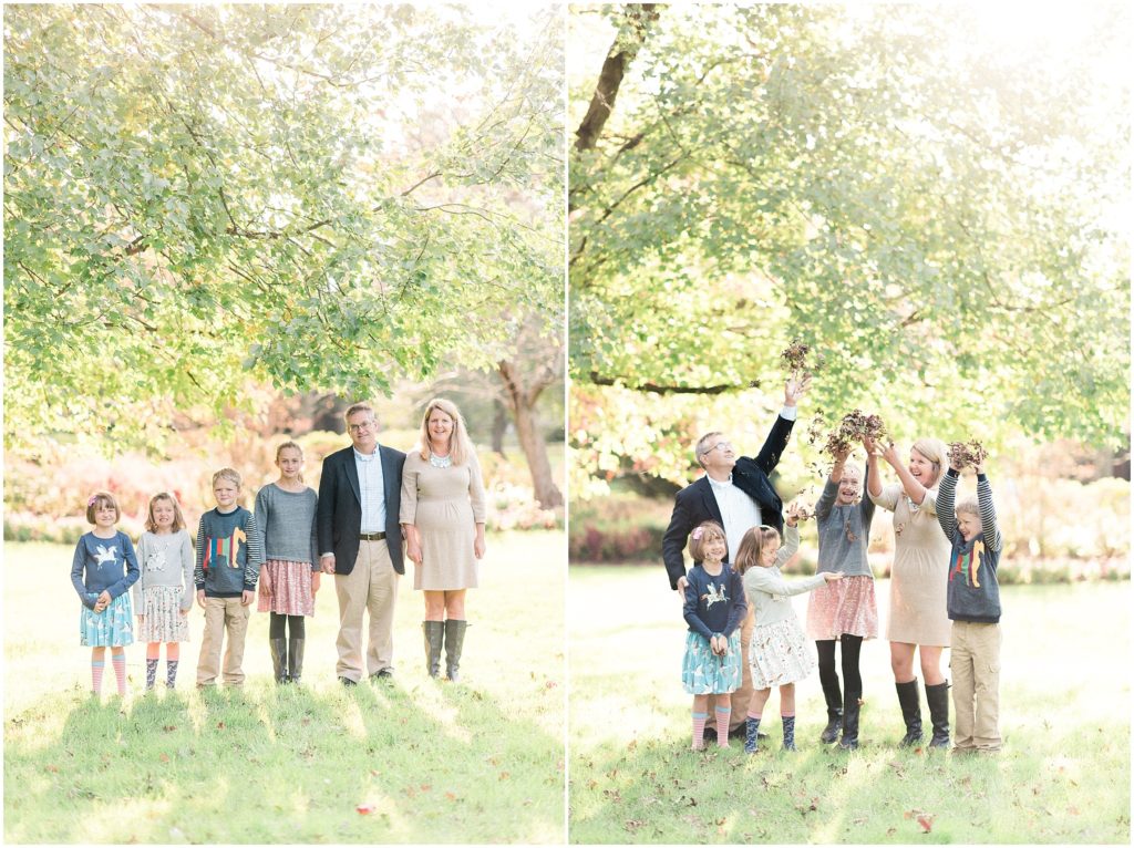 Fall Family Portraits at Sherwood Gardens