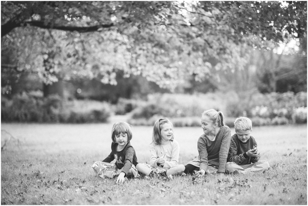 Fall Family Portraits at Sherwood Gardens