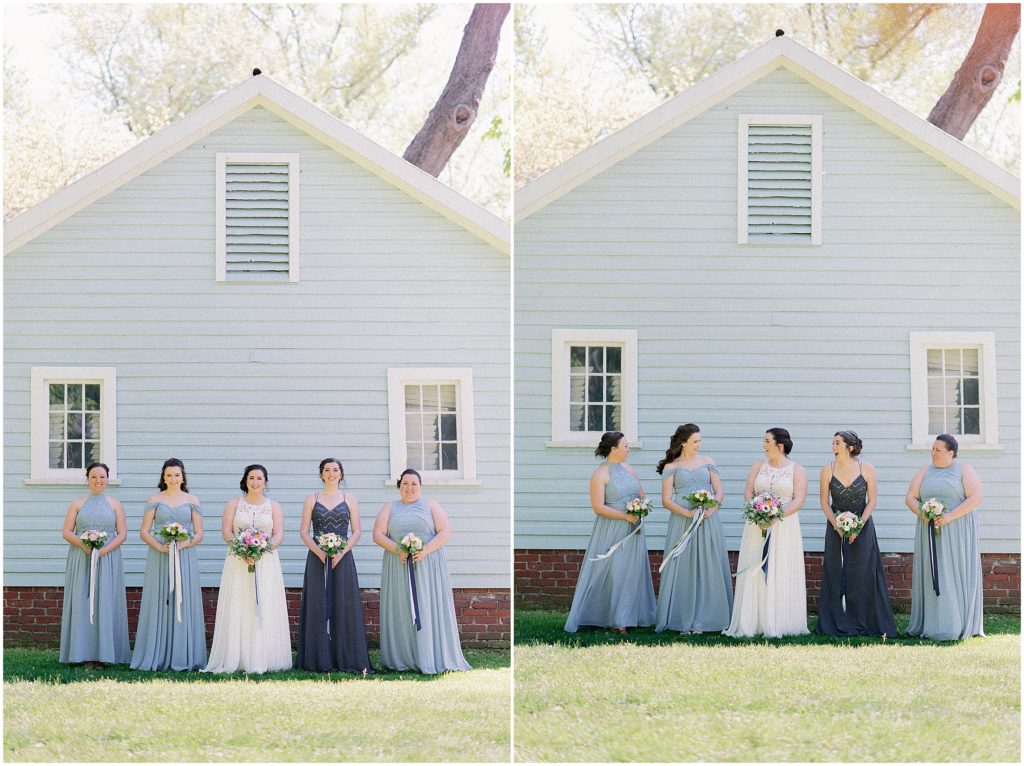 two tone bridesmaid dresses