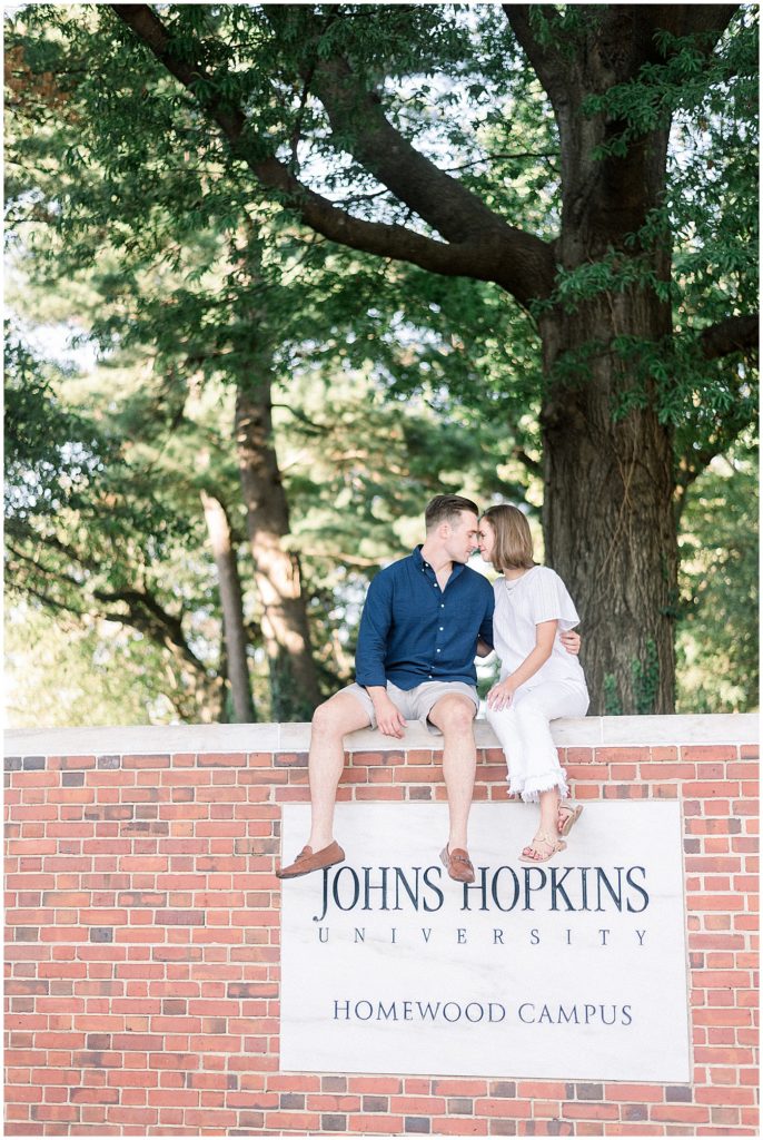 Johns Hopkins University Engagement Portraits