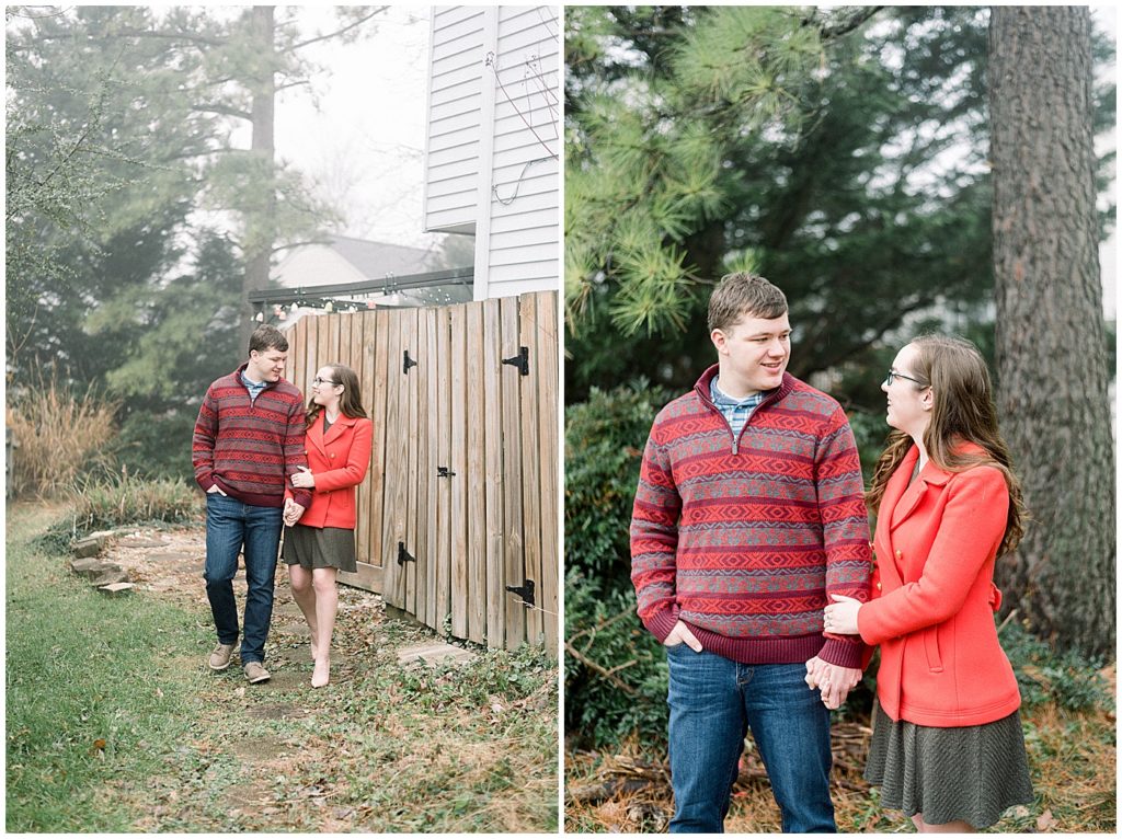 At Home Engagement Portraits