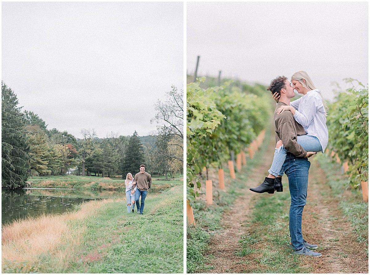 Blue Mountain Vineyards Engagement Portraits