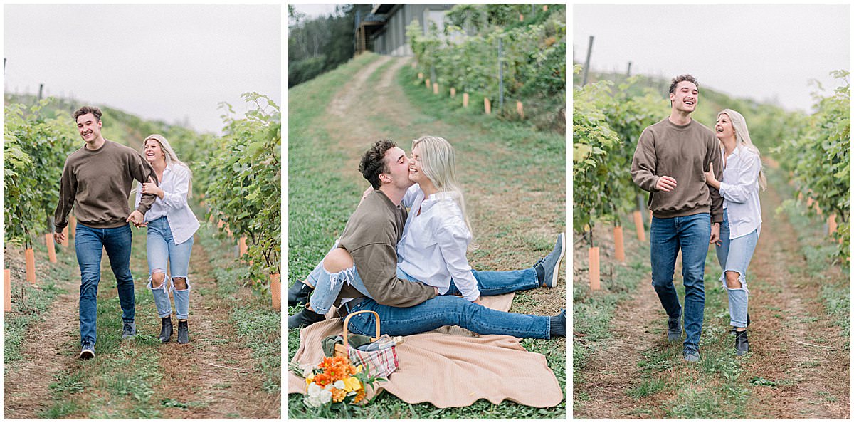 Blue Mountain Vineyards Engagement Portraits