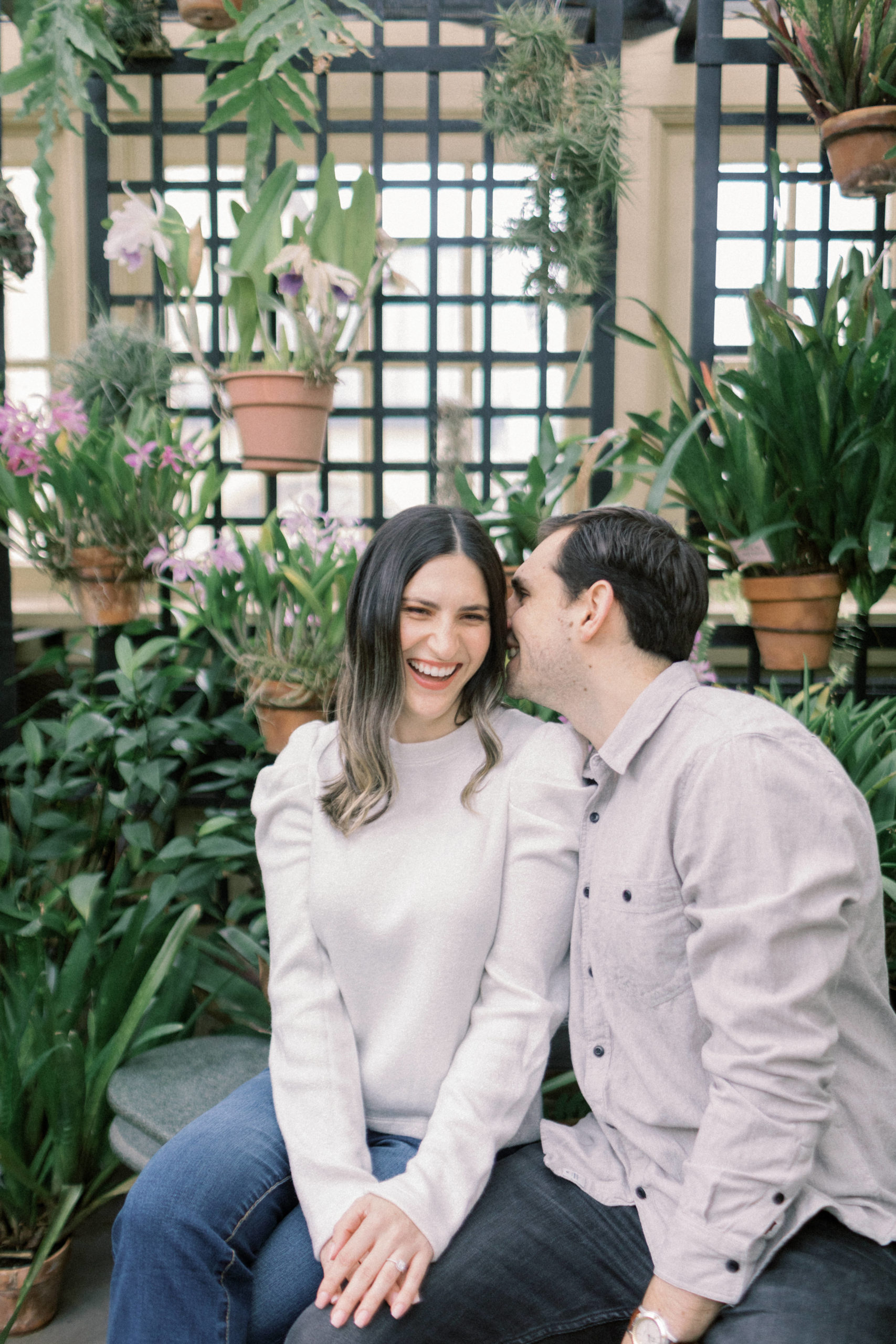 Rawlings Conservatory Engagement Portraits