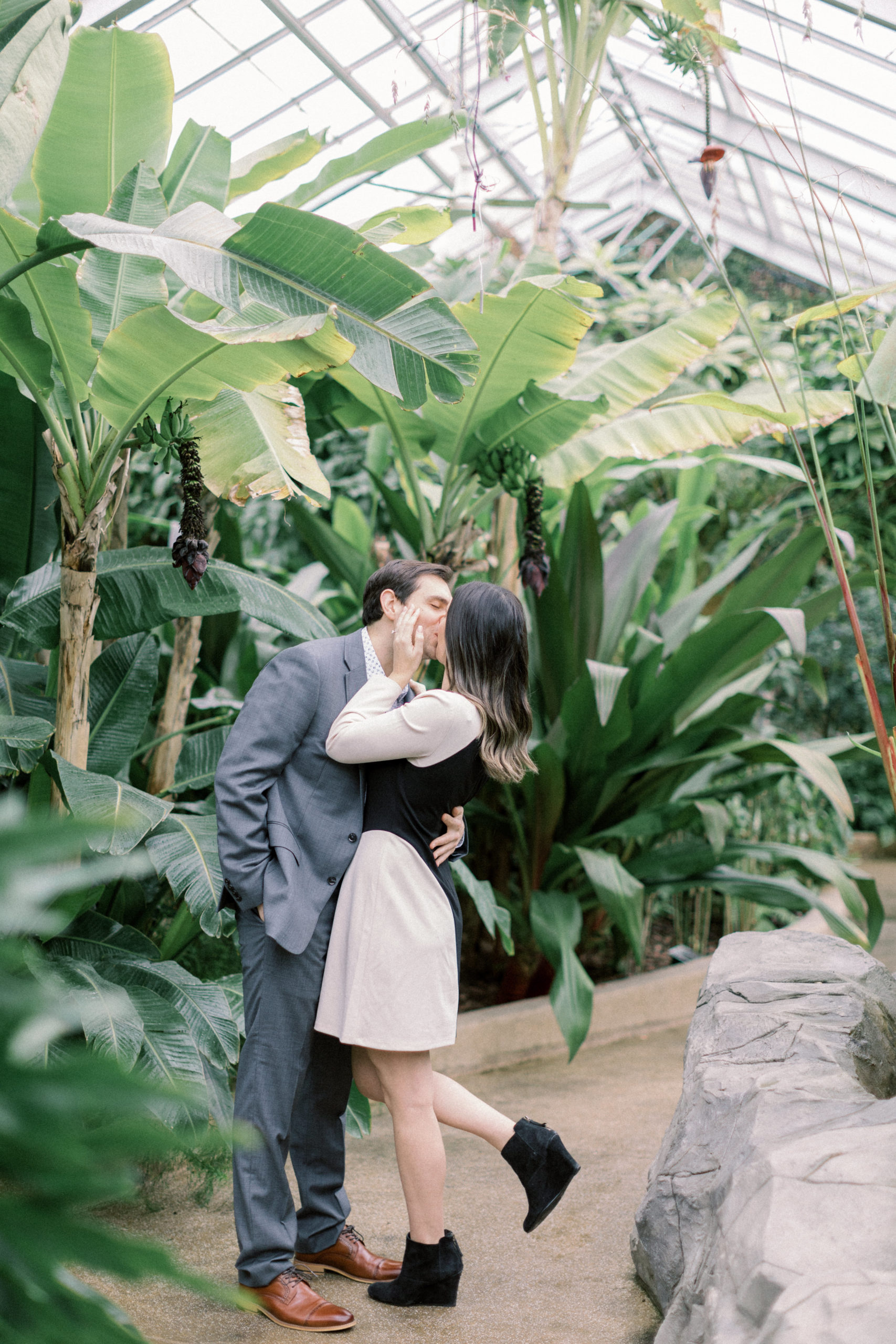 Rawlings Conservatory Engagement Portraits