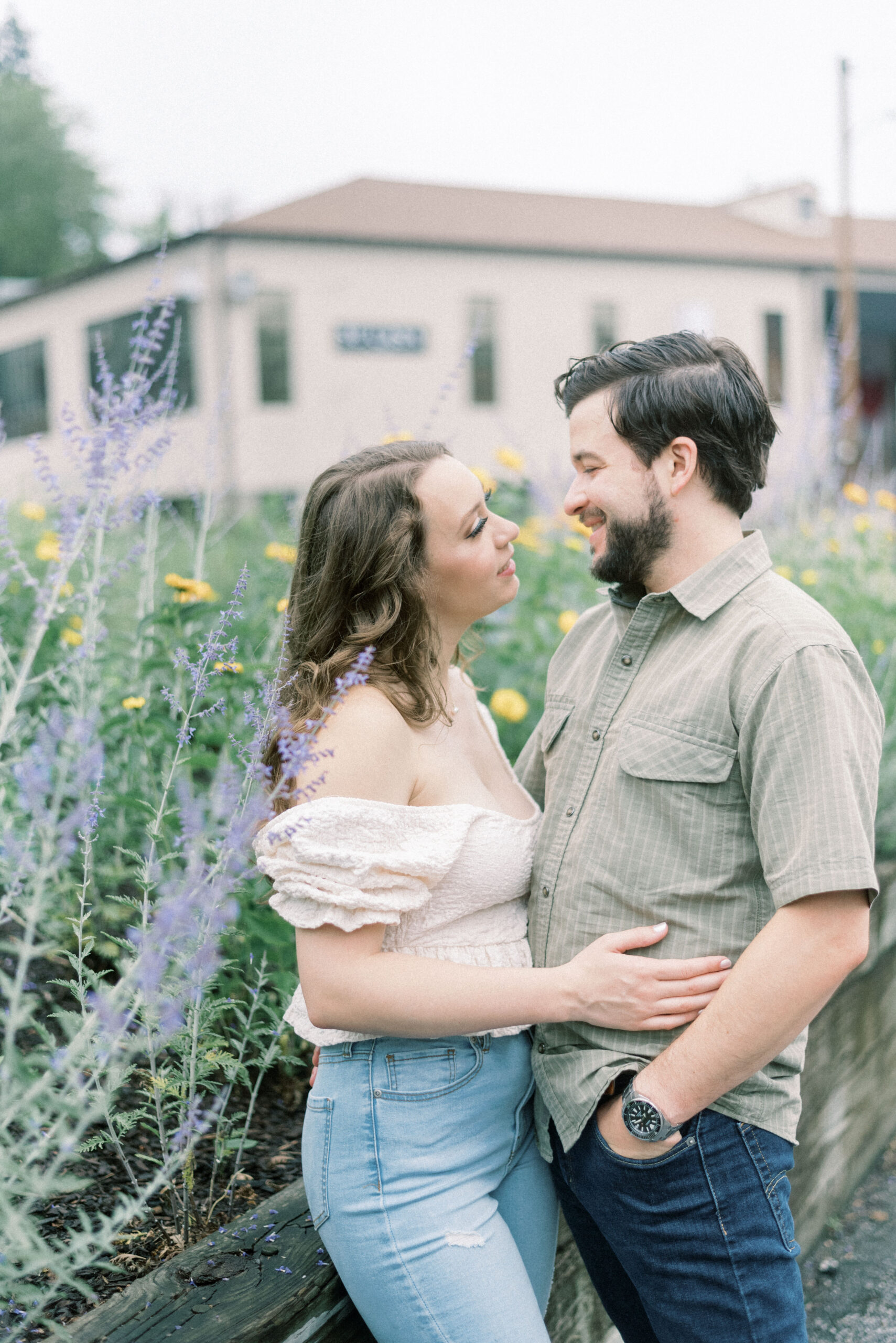 Maryland wedding photographer captures woman embracing man