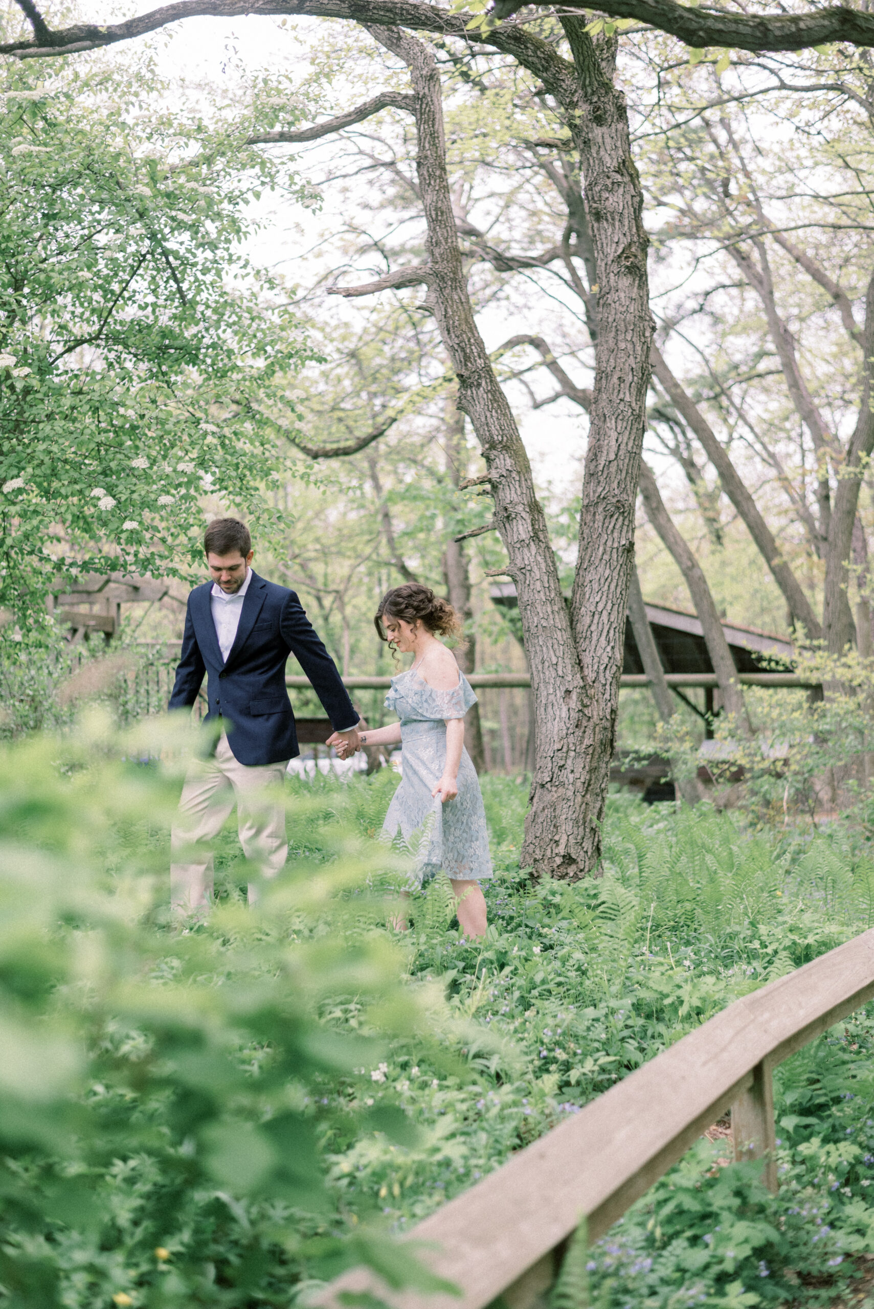Maryland wedding photographer captures couple walking hand in hand