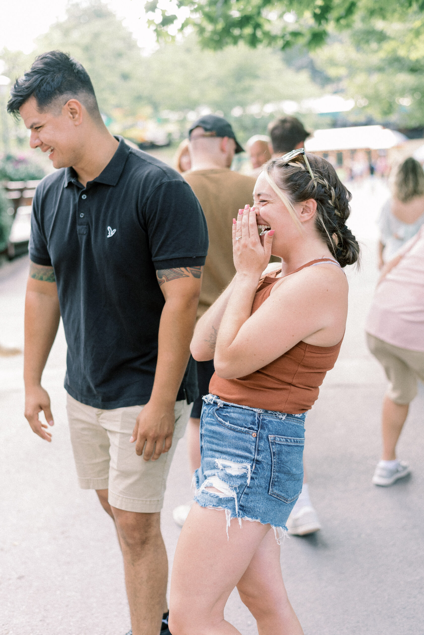 Maryland photographer captures woman laughing after surprise