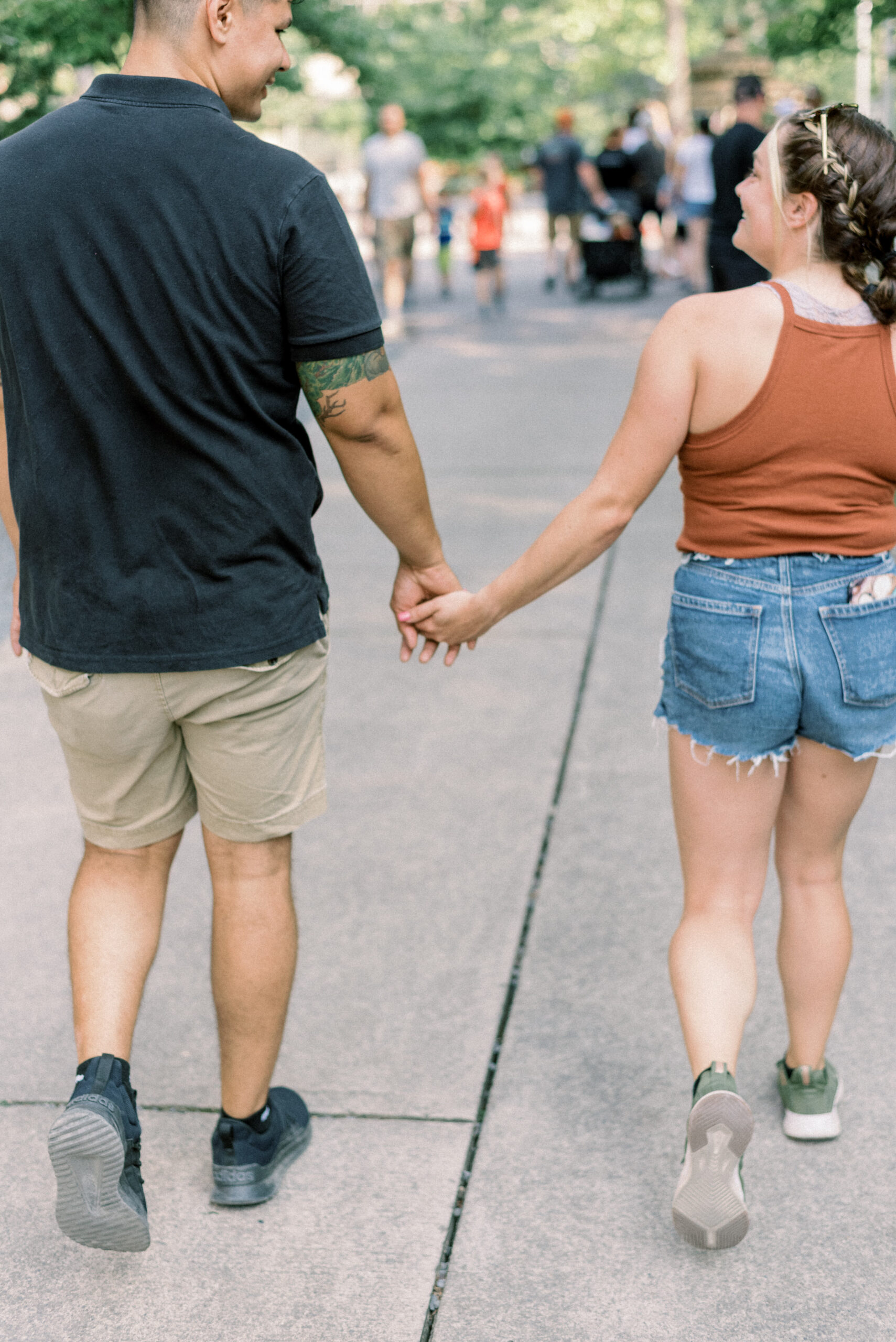 Maryland photographer captures couple walking hand in hand