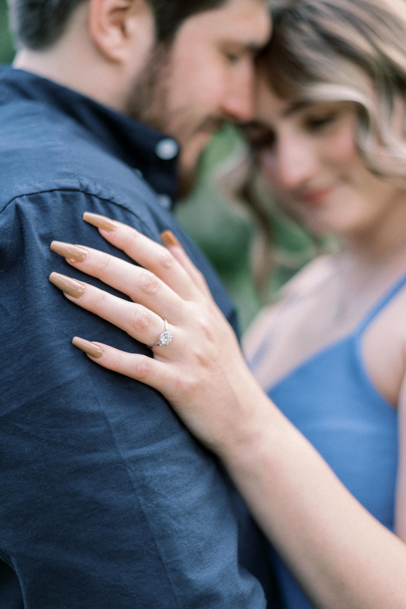 Maryland wedding photographer captures close up of engagement ring