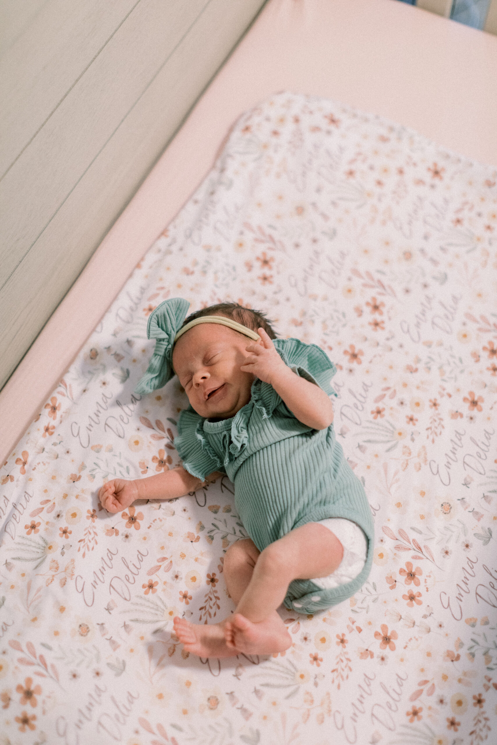 Maryland photographer captures newborn in crib