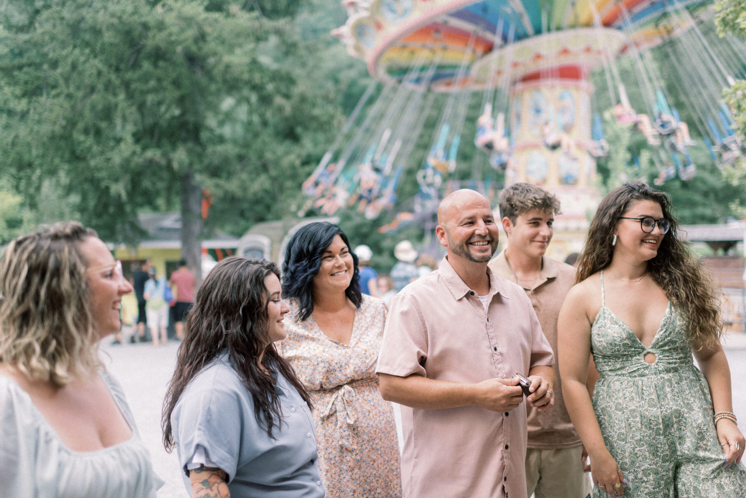Maryland wedding photographer captures family having fun together and laughing