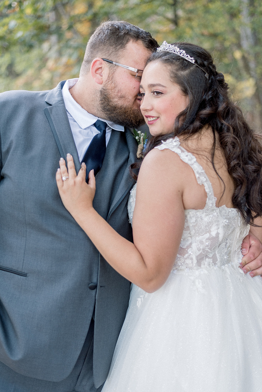 Pennsylvania wedding photographer captures groom hugging bride