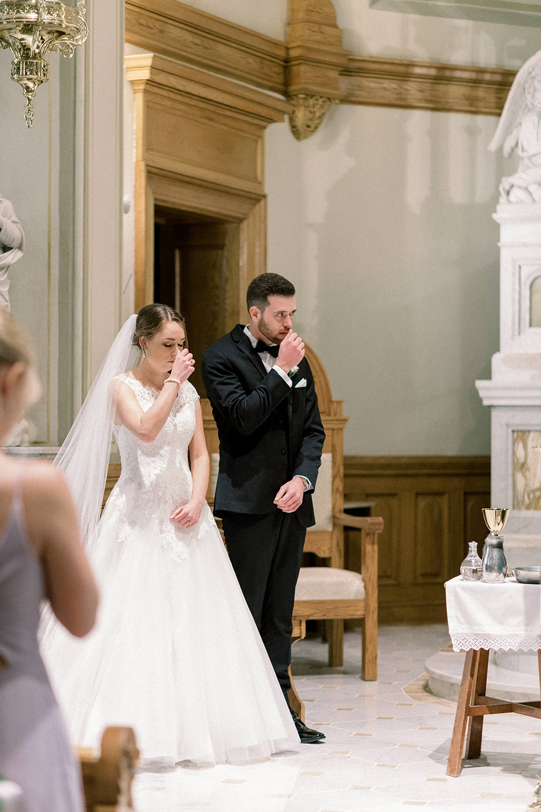 Pennsylvania wedding photographer captures bride and groom during wedding ceremony