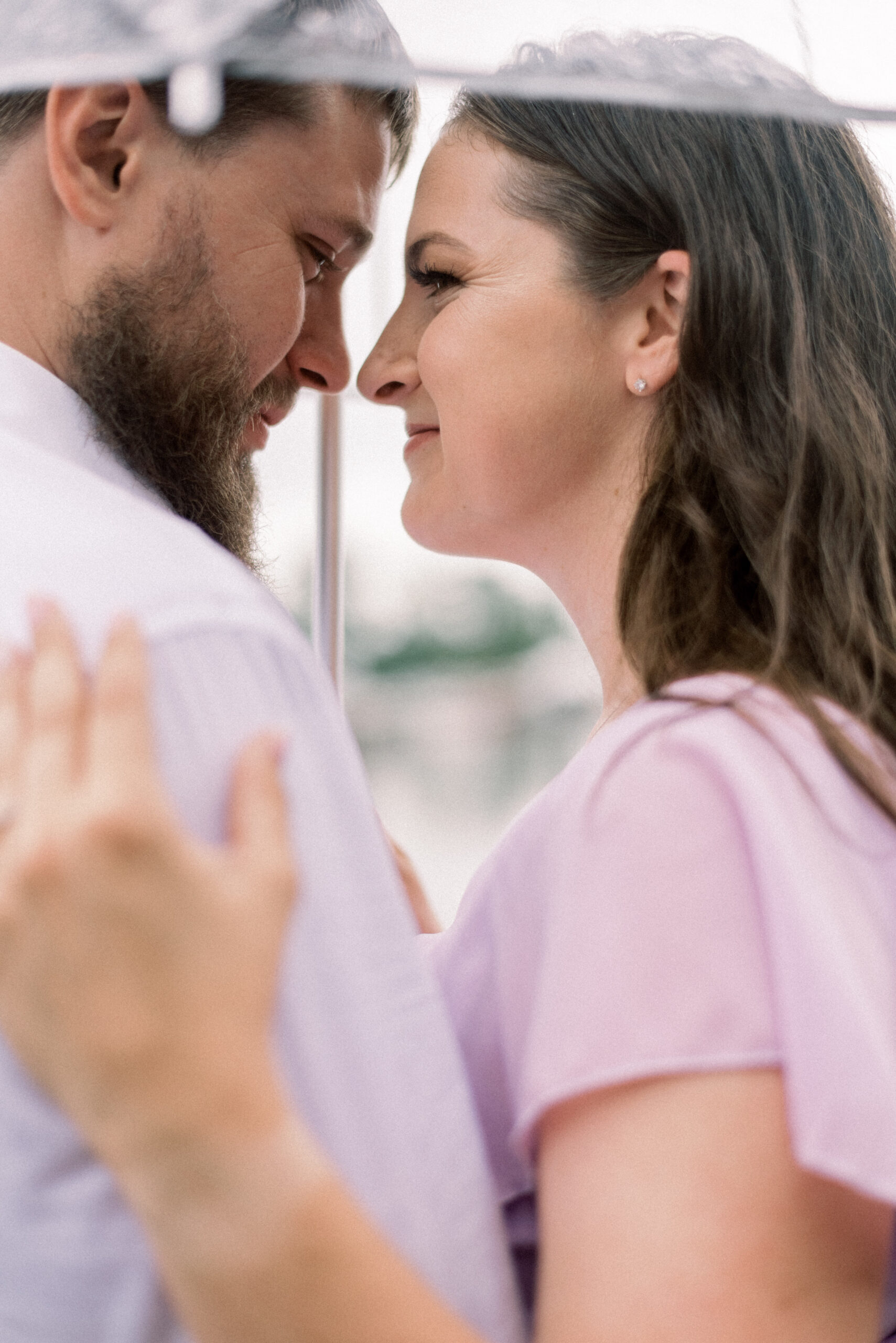 Pennsylvania wedding photographer captures couple touching noses